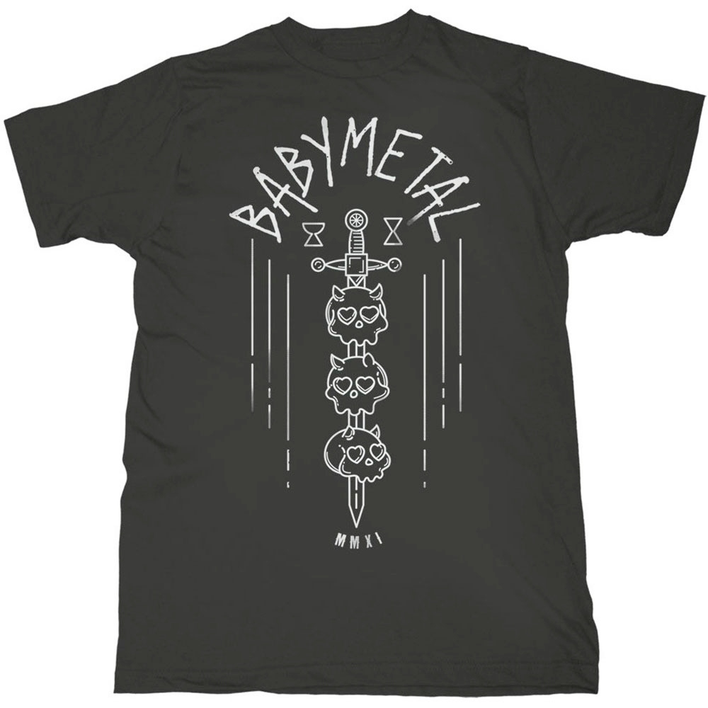 Babymetal Mens Tshirt Skull Sword Black | Attitude Europe